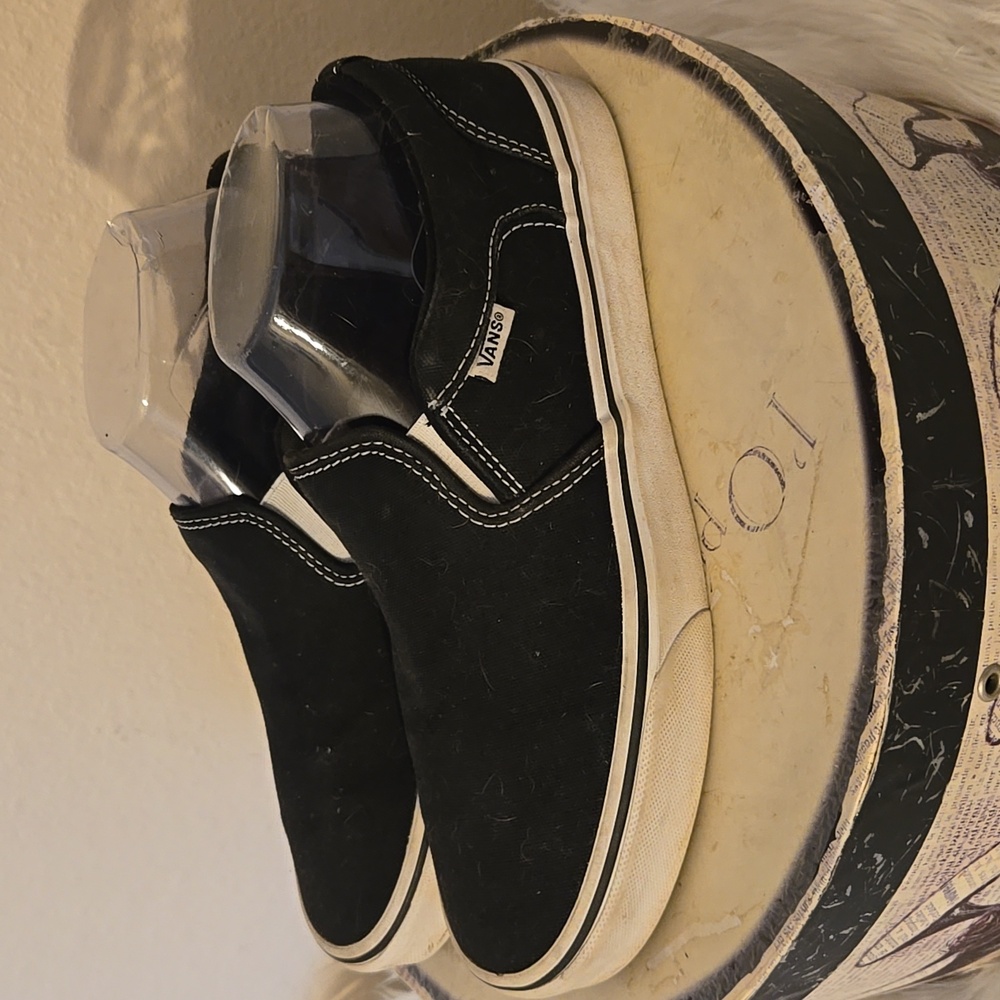 Vans Black Slip-On Sneakers